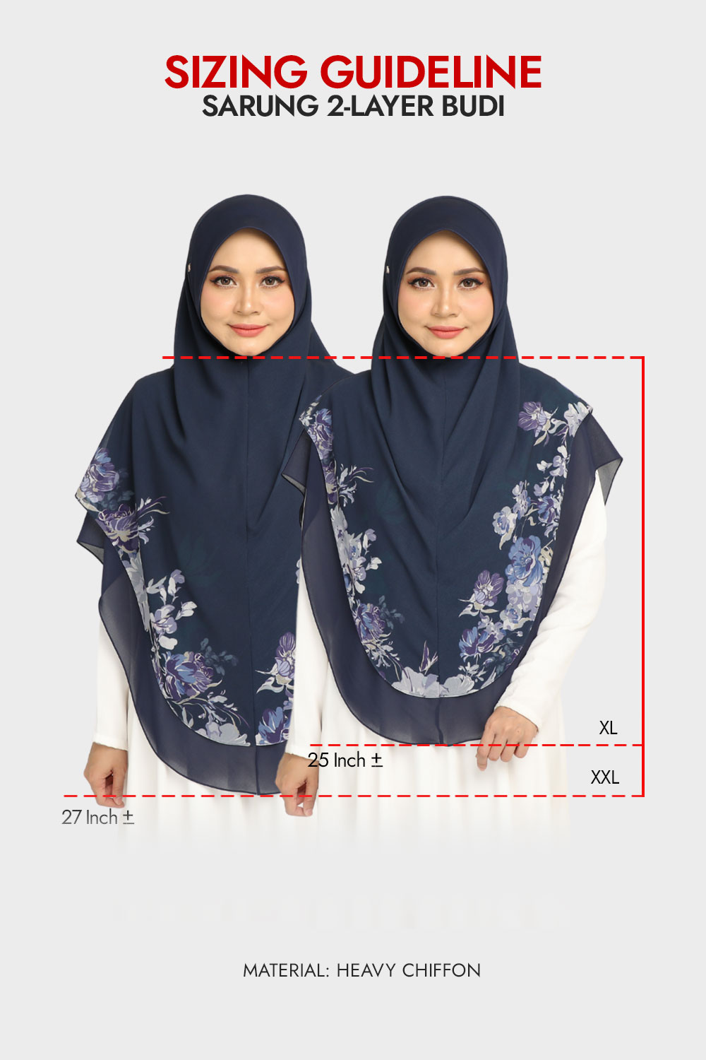 [AS-IS] - Sarung Printed Budi Prussian Blue