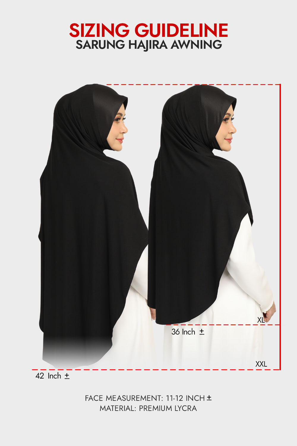 [AS-IS] - Sarung Hajira Platinum White