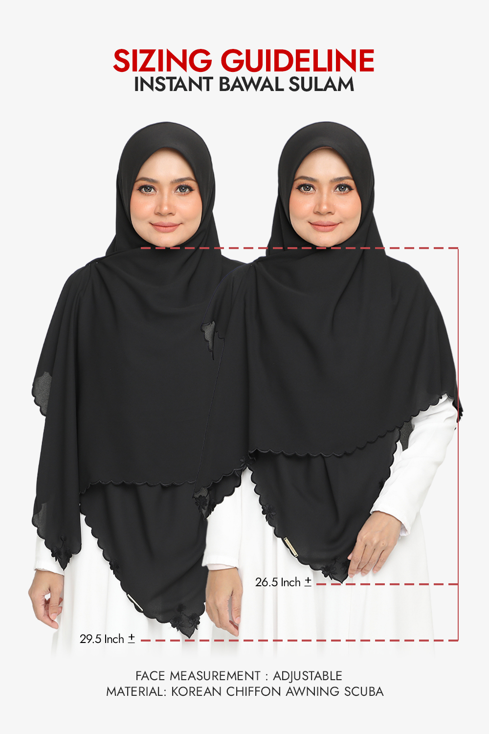 [AS-IS] - Instant Bawal Sulam Pearly White