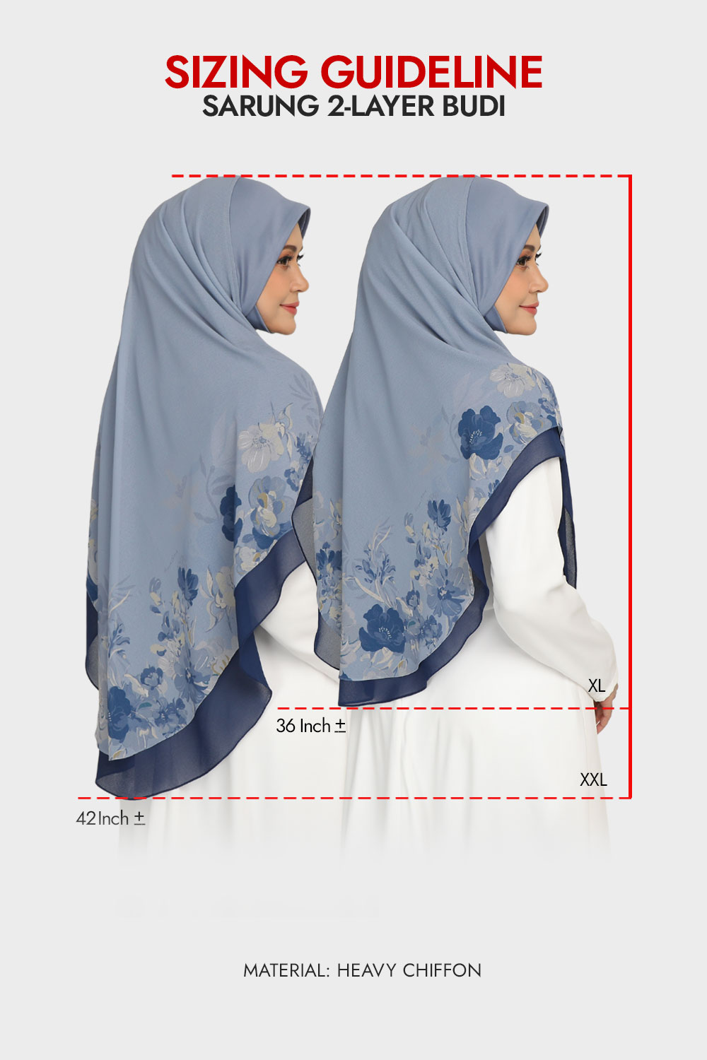 [AS-IS]-Sarung Printed Budi Prussian Blue