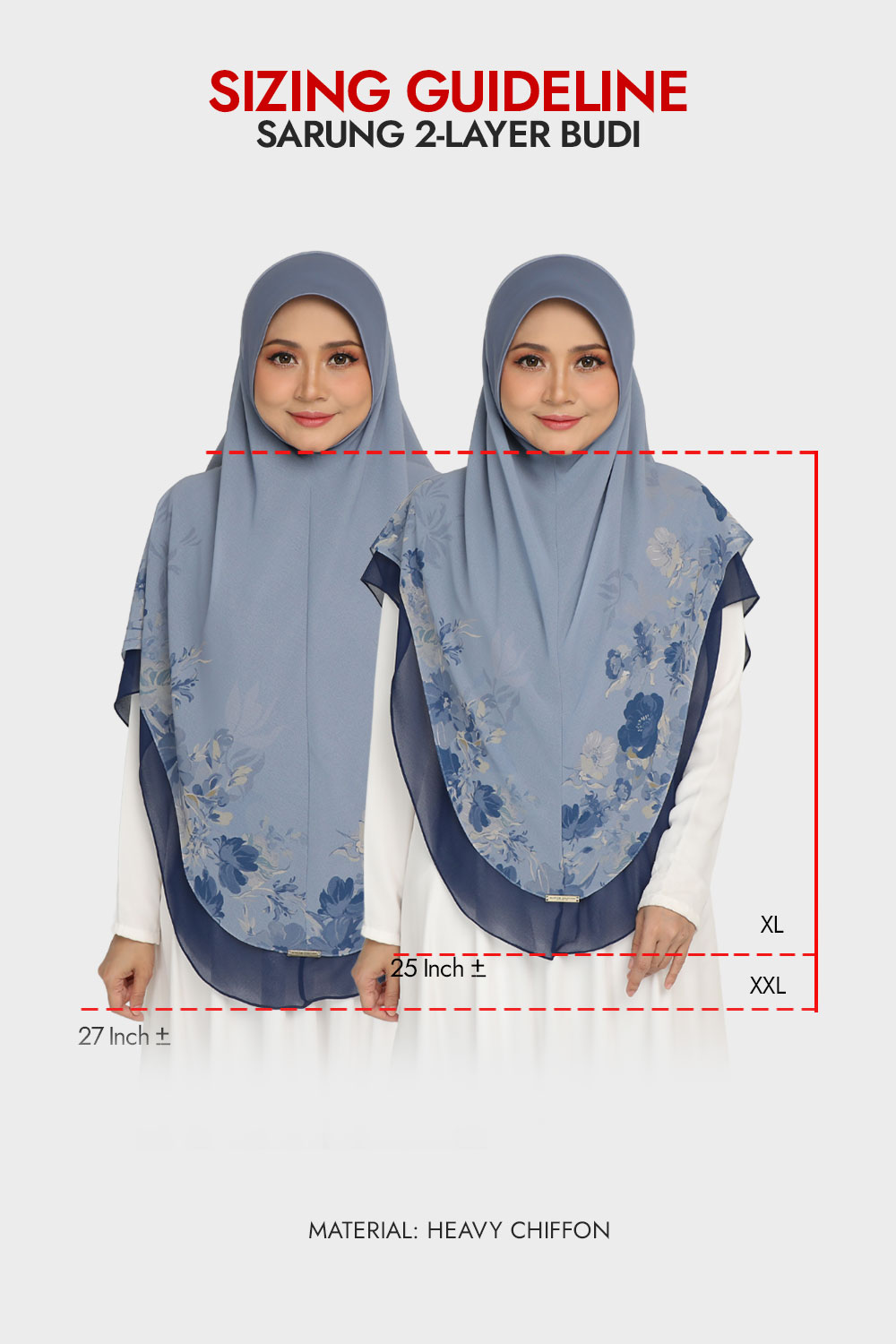 [AS-IS]-Sarung Printed Budi Prussian Blue