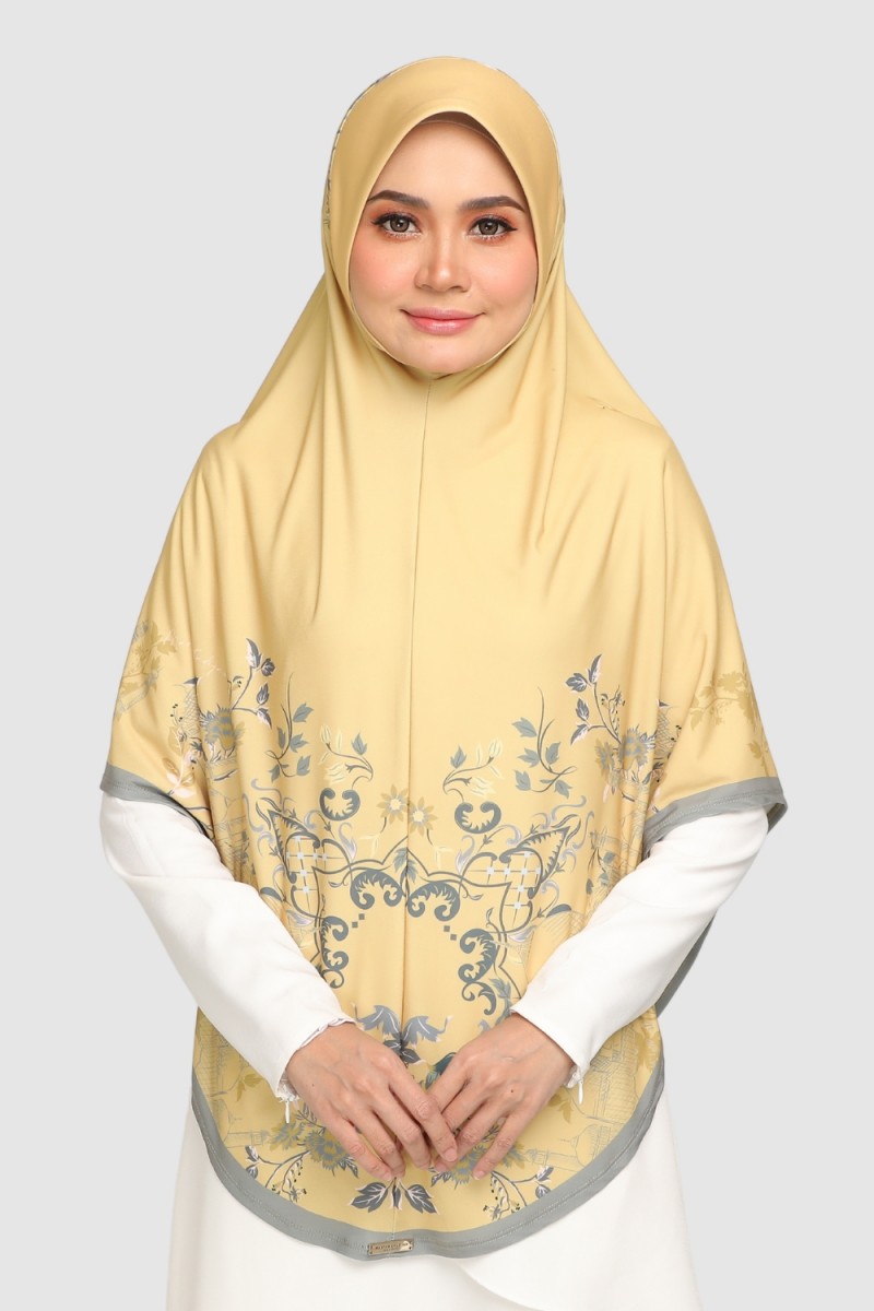 [SAMPLE]-Sarung Printed Taj Mahal Yellow