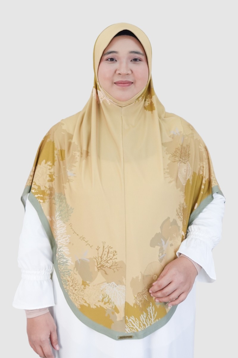 S-Sarung Printed Coral Yellow