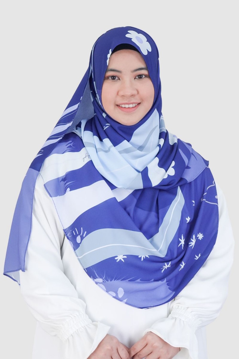 S-Long Shawl Luxe Blue