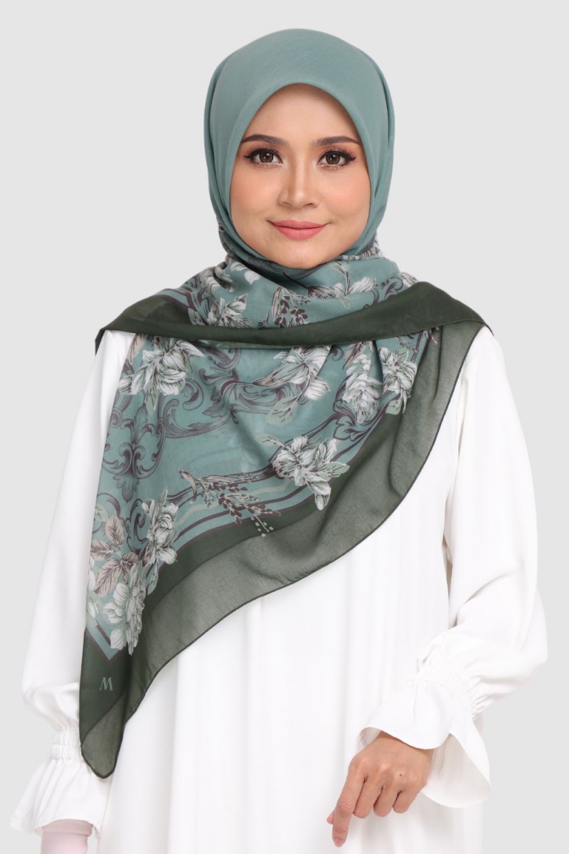 [SAMPLE]-Bawal Printed Tulip Green