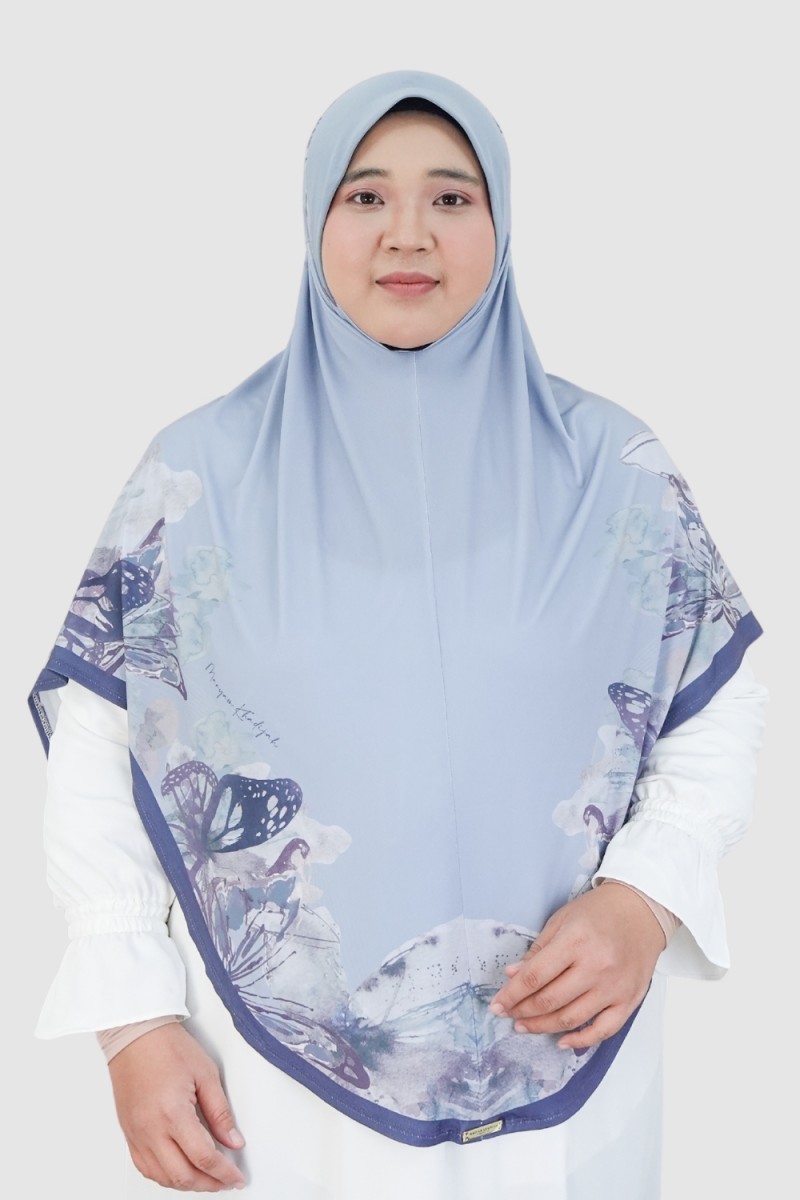 S-Sarung Printed Butterfly Blue