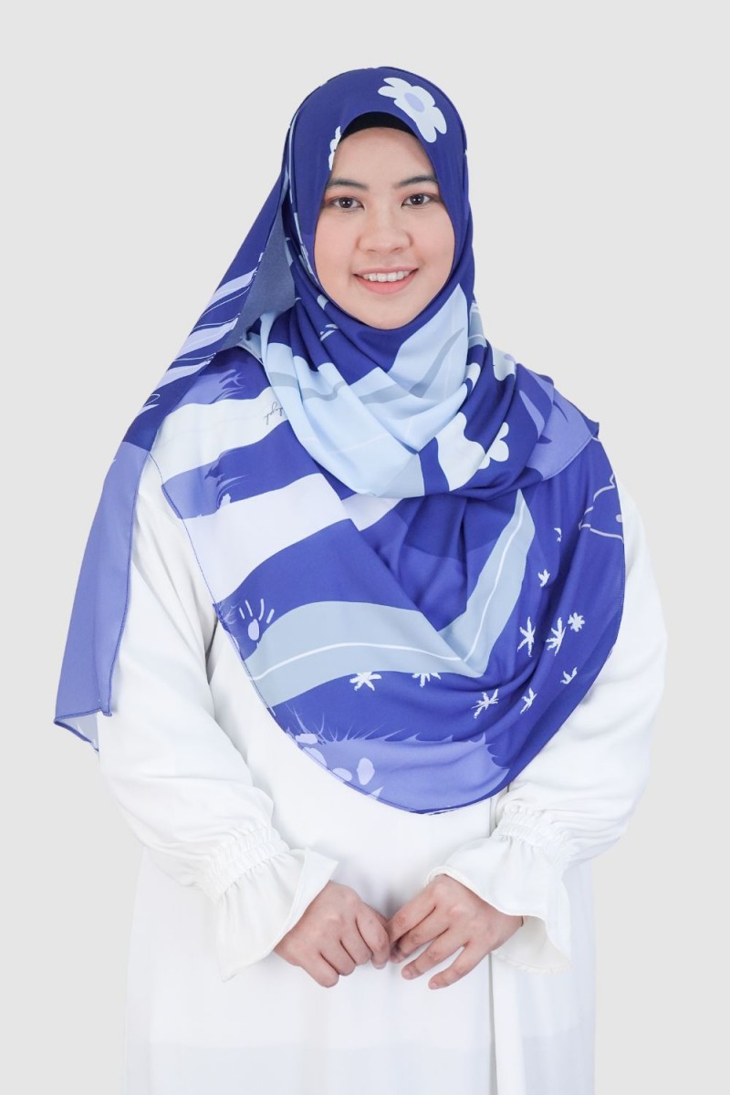 S-Long Shawl Luxe Blue