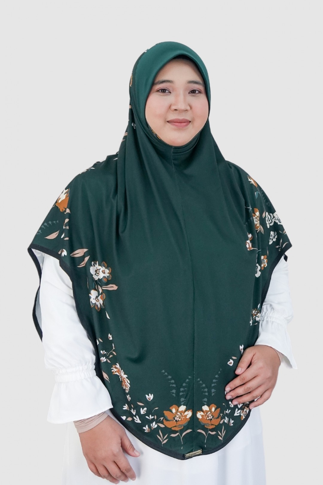 S-Sarung Printed Nerium Green