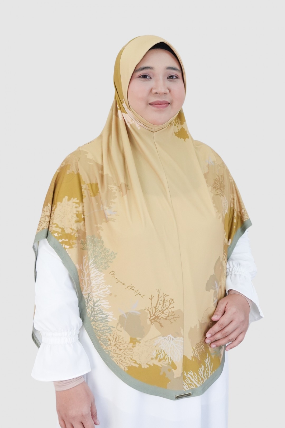 S-Sarung Printed Coral Yellow