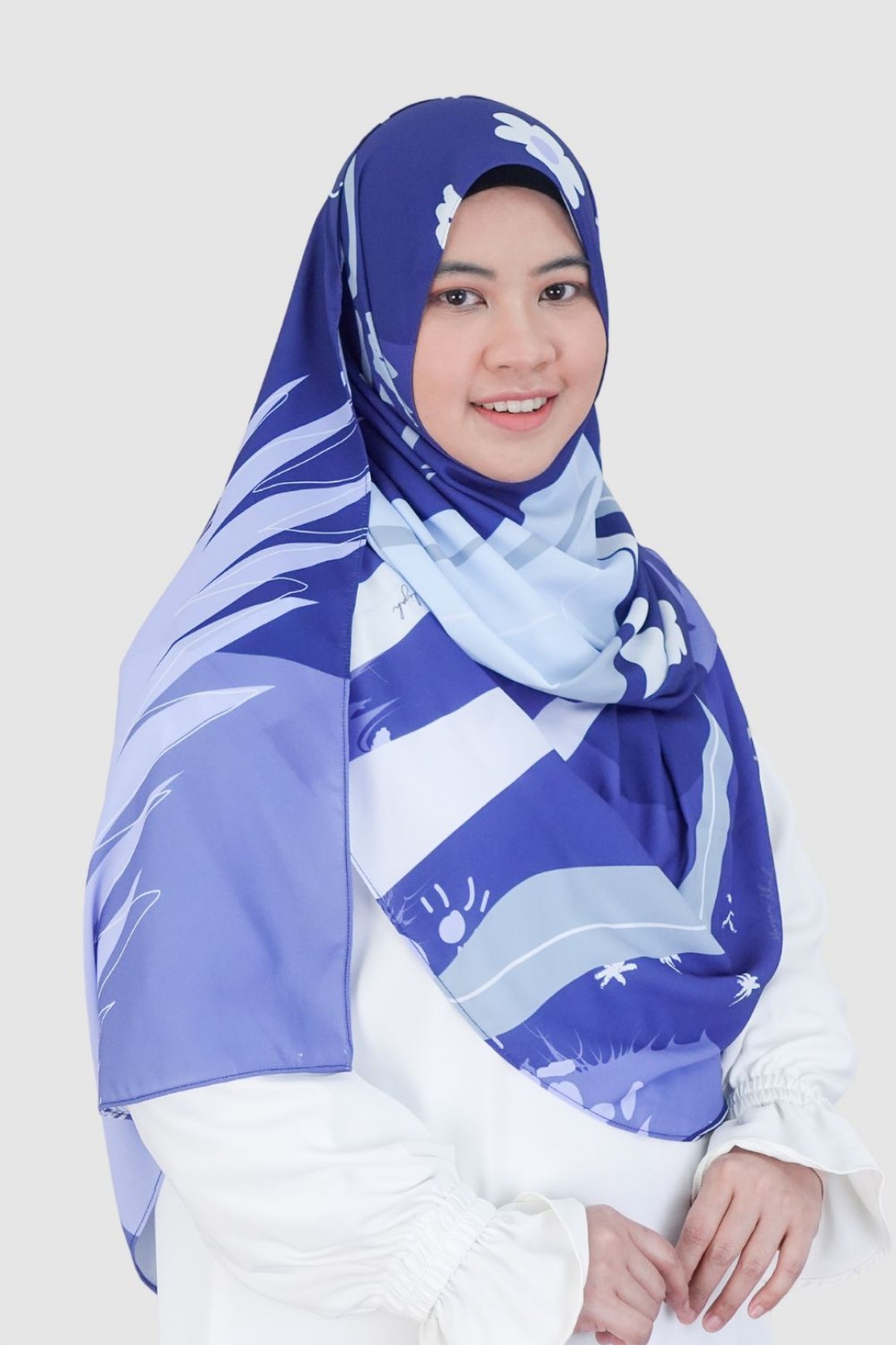 S-Long Shawl Luxe Blue