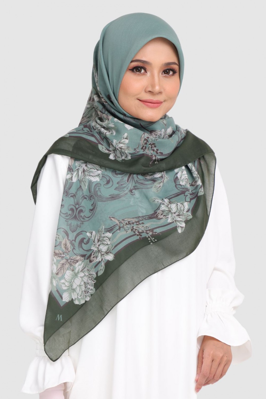 [SAMPLE]-Bawal Printed Tulip Green