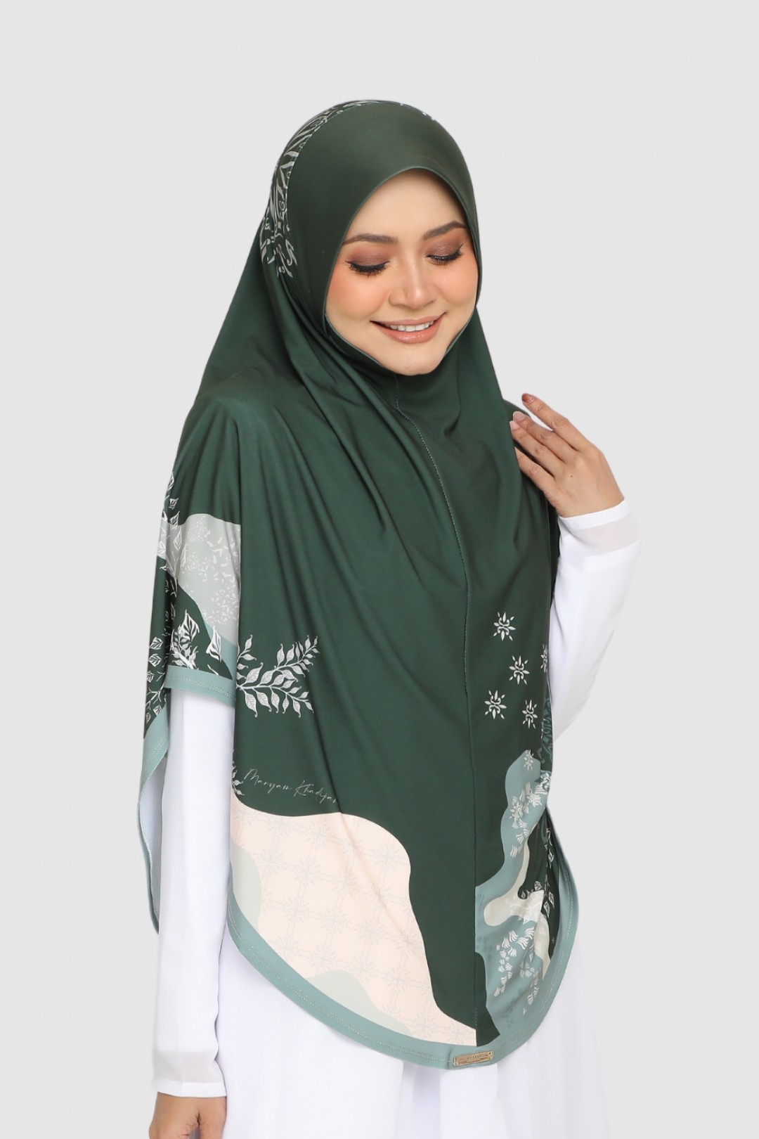 [SAMPLE]-Sarung Printed Anise Green