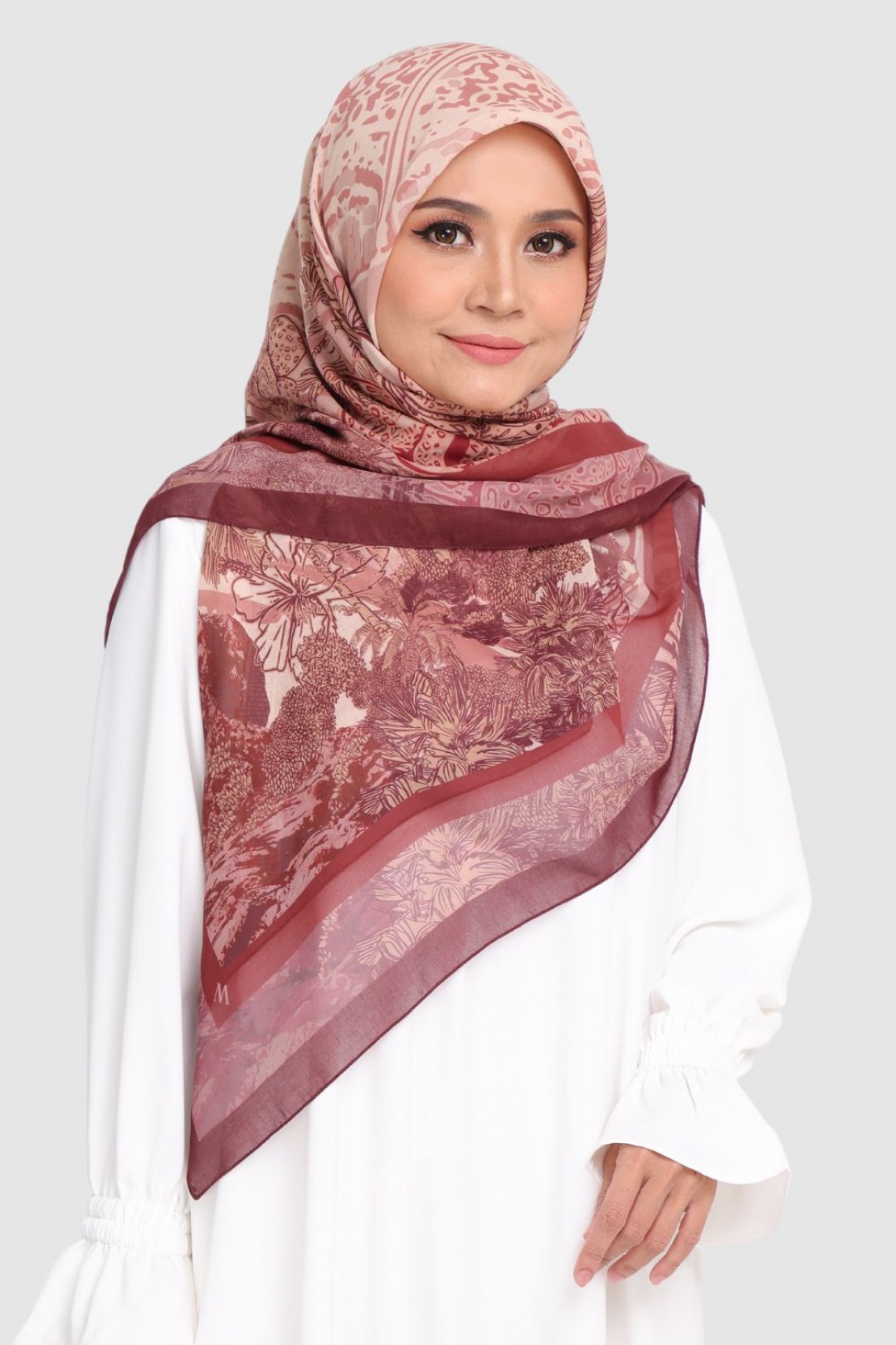 [SAMPLE]-Bawal Printed Hibiscus Red