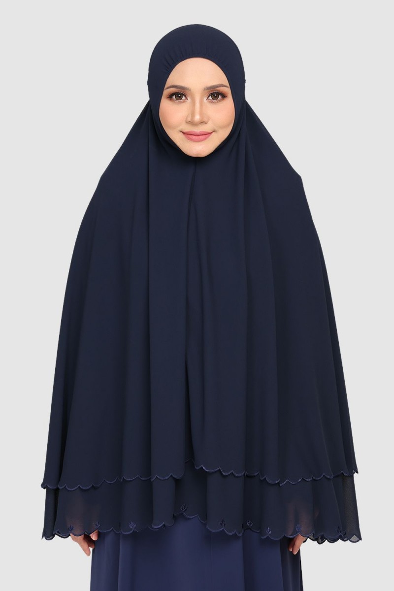 Mini Telekung Fatimah Diamond Blue