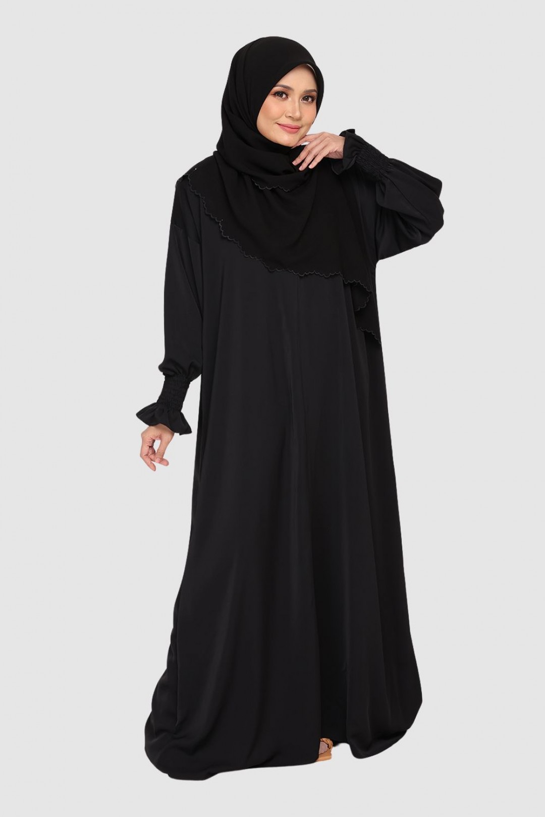 Mini Telekung Fatimah Luxe Black