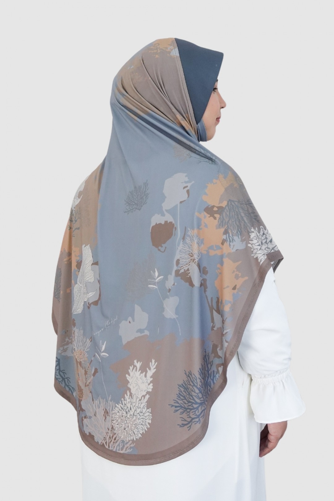 S-Sarung Printed Coral Blue