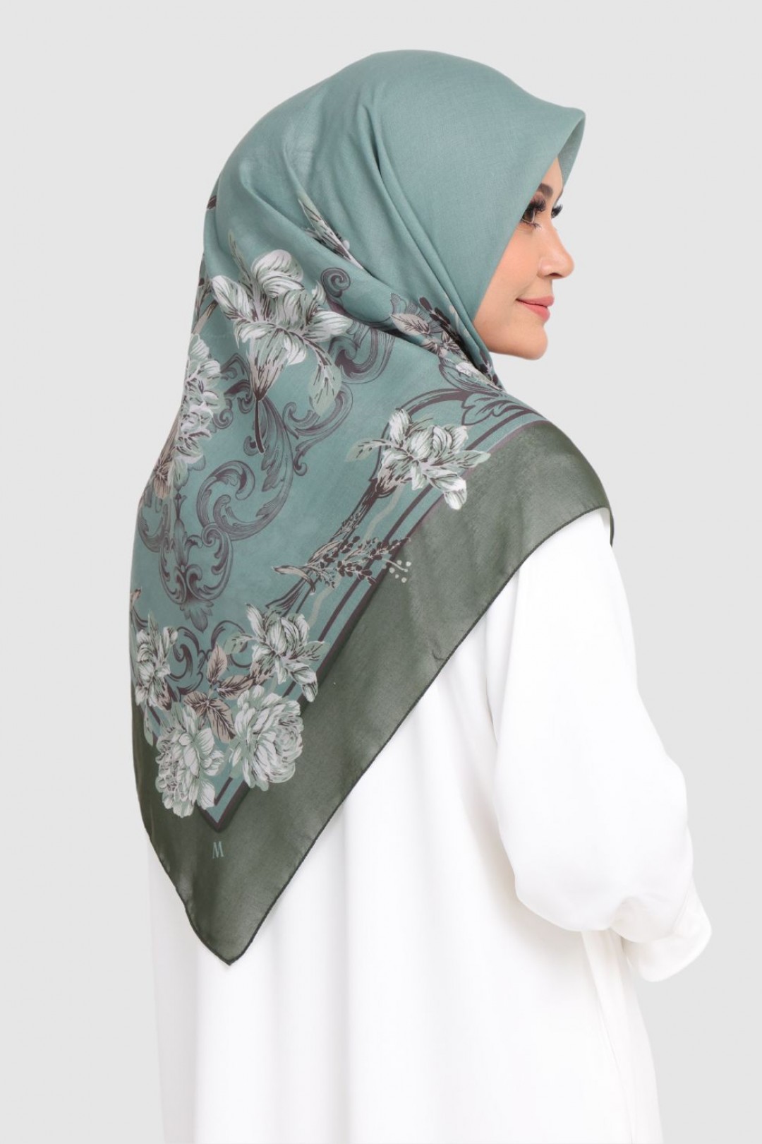 [SAMPLE]-Bawal Printed Tulip Green