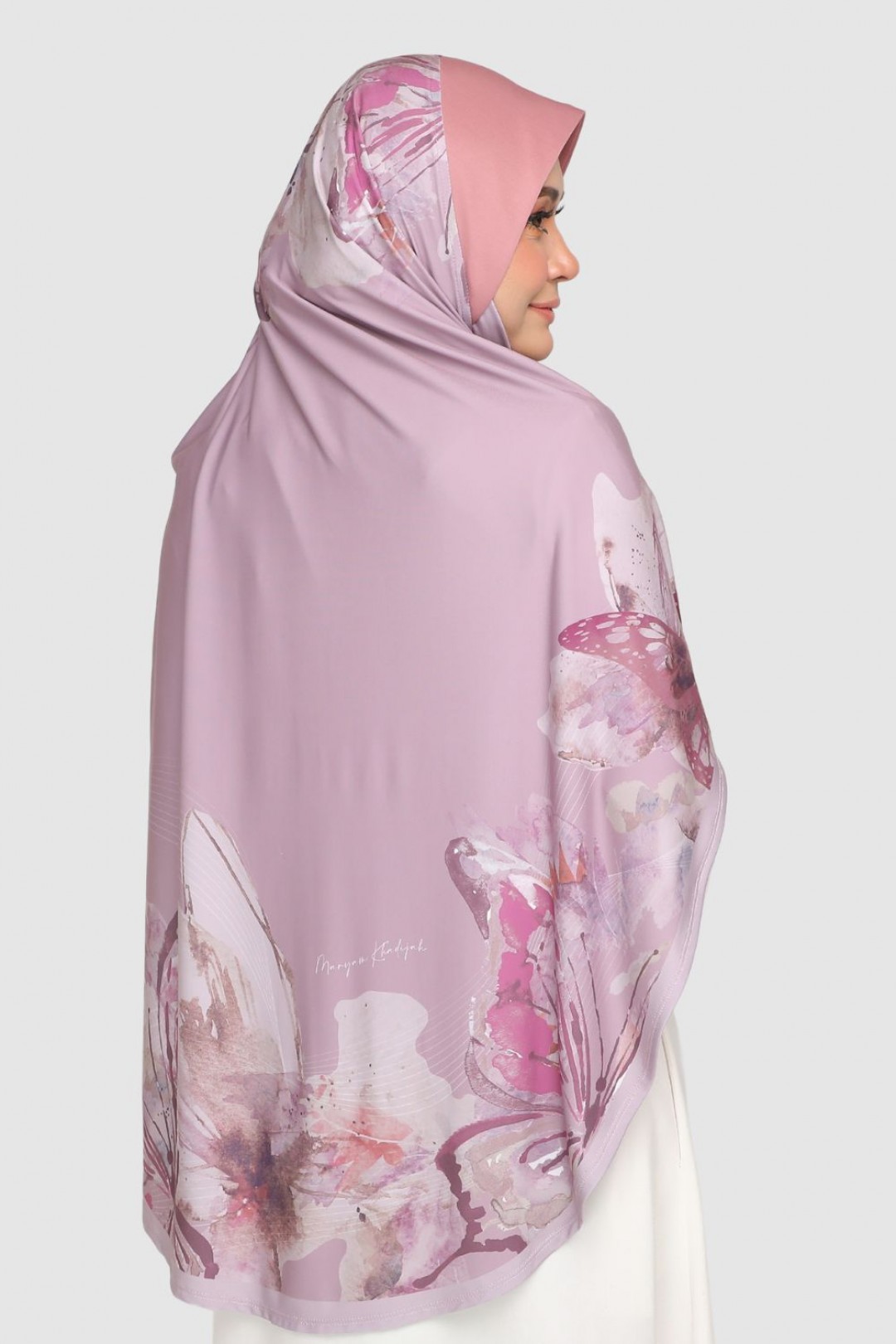 [SAMPLE]-Sarung Printed Butterfly Pink