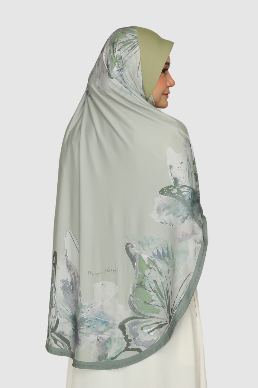 [SAMPLE]-Sarung Printed Butterfly Green