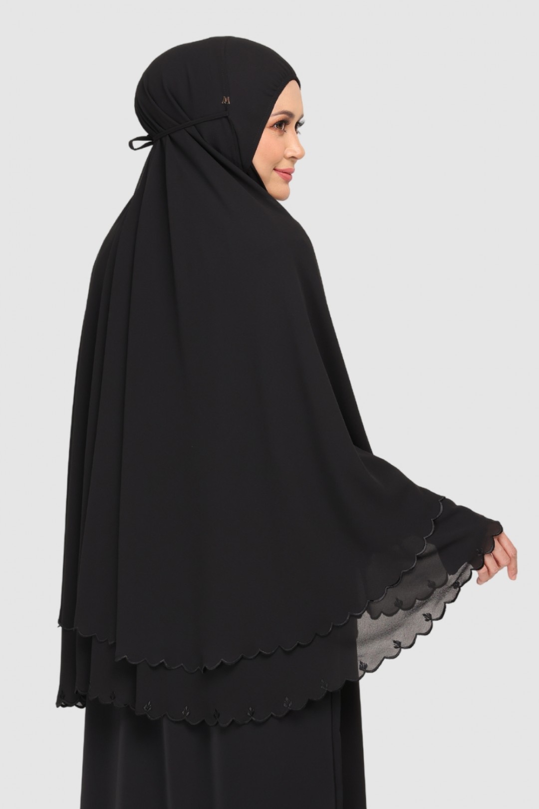 Mini Telekung Fatimah Luxe Black