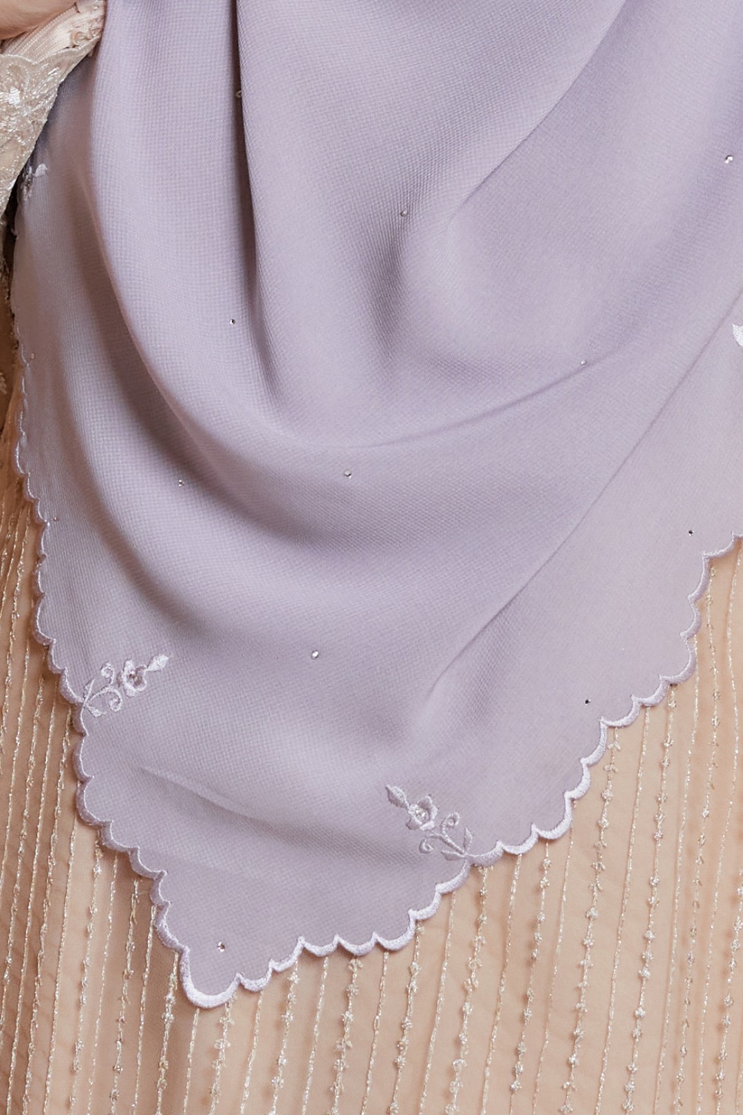 Bawal Sulam Violet Ash