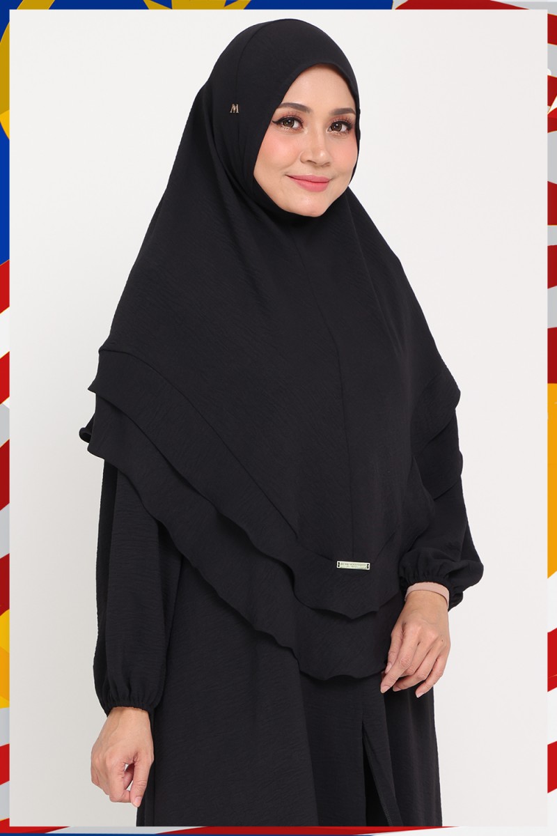 Khimar Black Jam