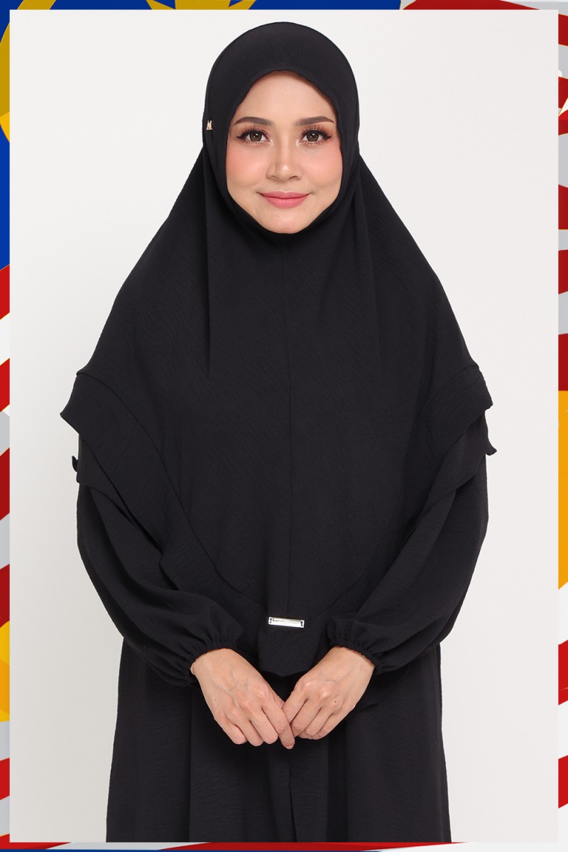 Khimar Black Jam