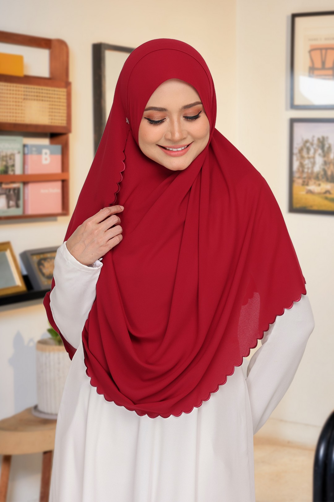 Instant Sulam Claret Red