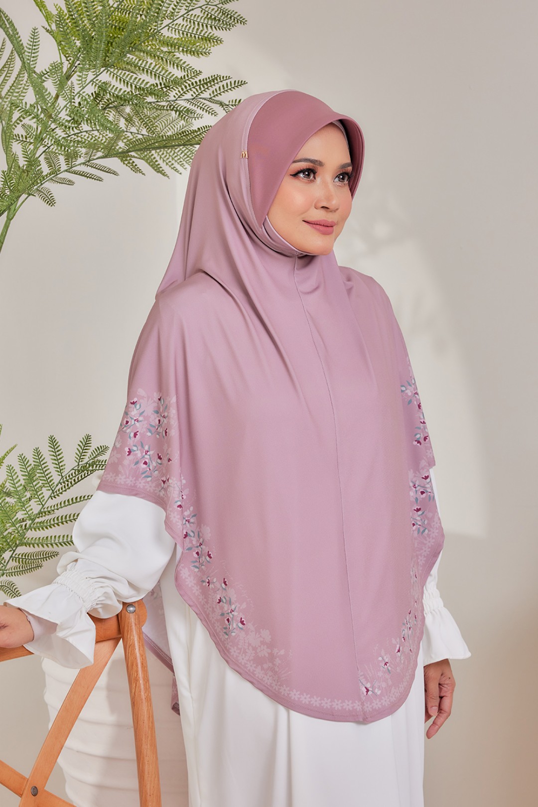 Sarung Printed Radiyyah Lavender Plum