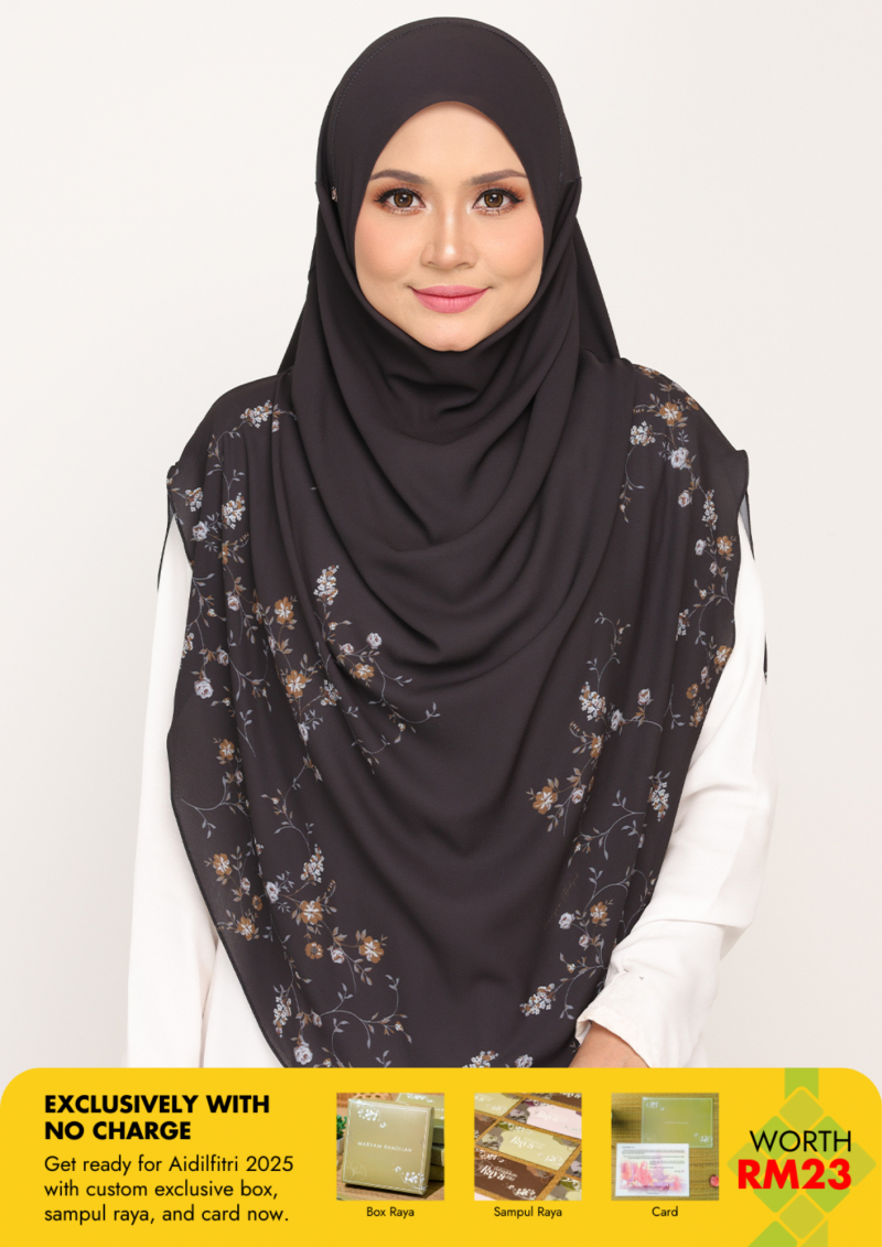 Umma Printed Arwa Black Coal