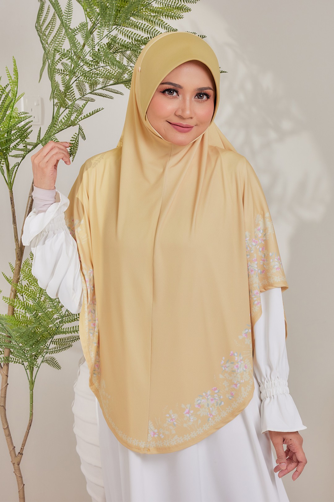 Sarung Printed Radiyyah Golden Vanilla