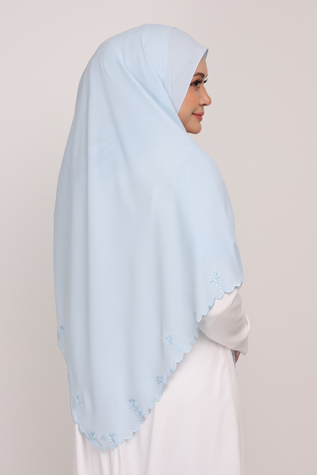 Shawl Sulam Alice Sky