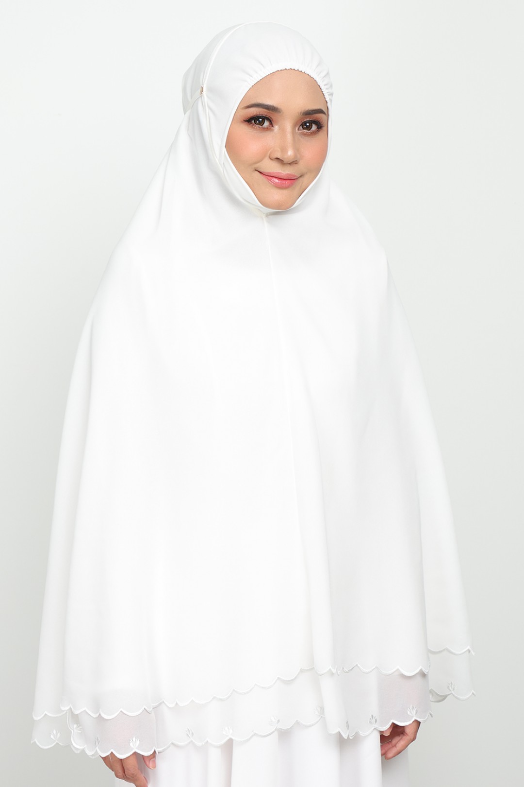 Mini Telekung Fatimah Alice White