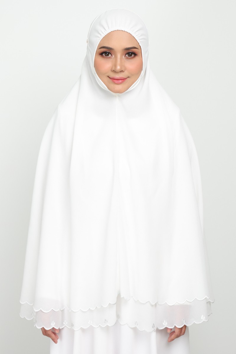 As-Is Mini Telekung Fatimah Alice White