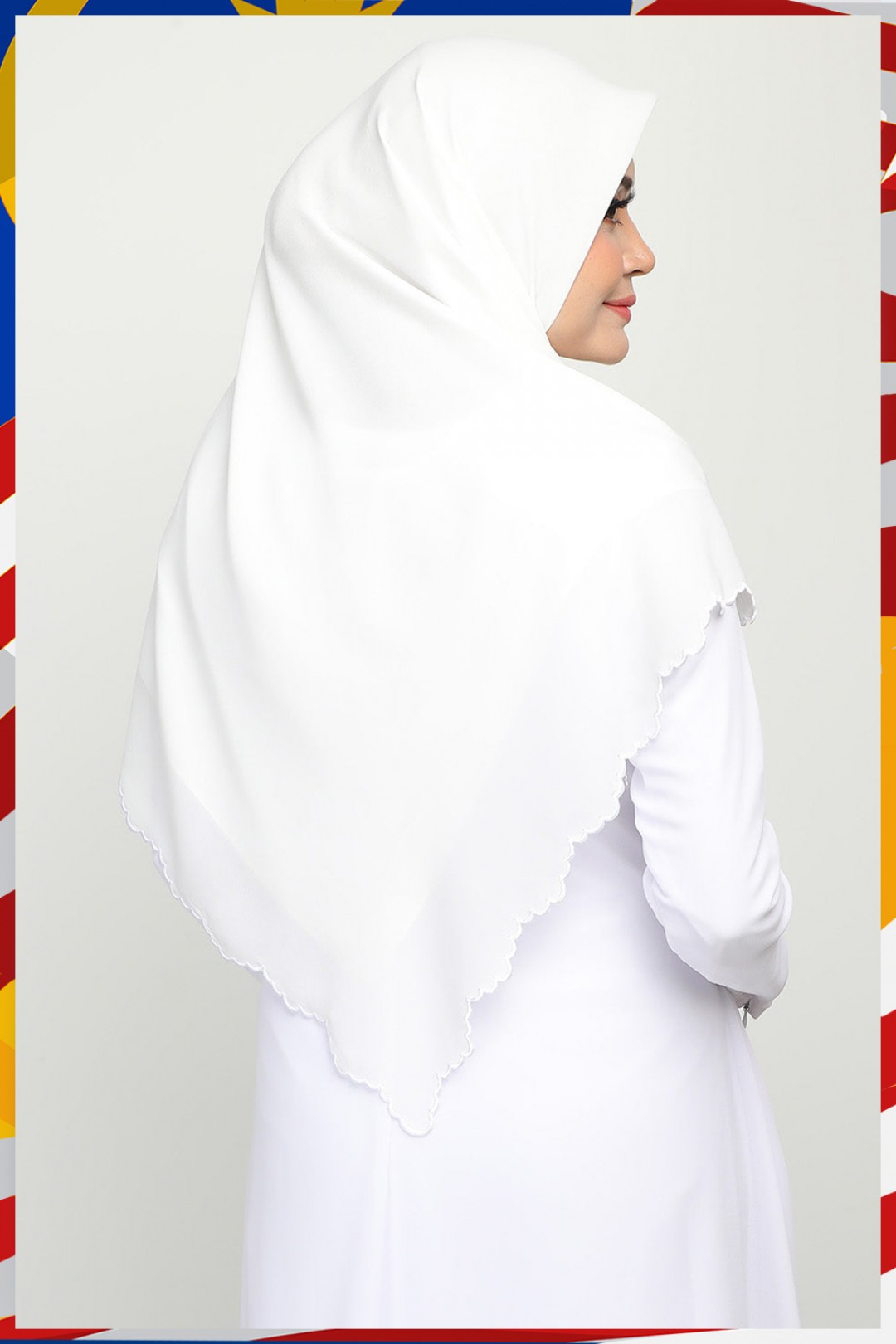 Bawal Sulam Preity White