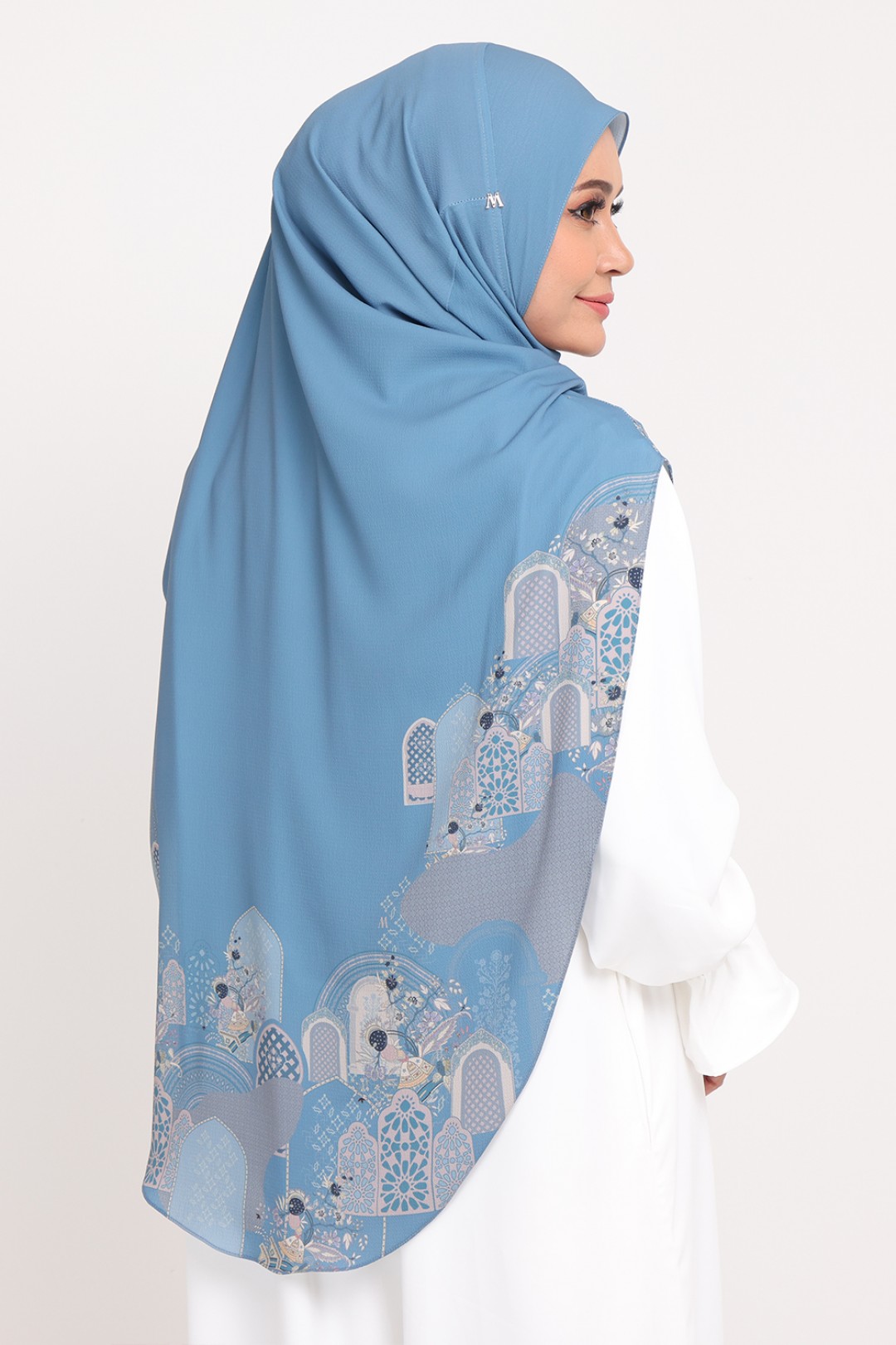 Umma Printed Raudhah Celestial Blue