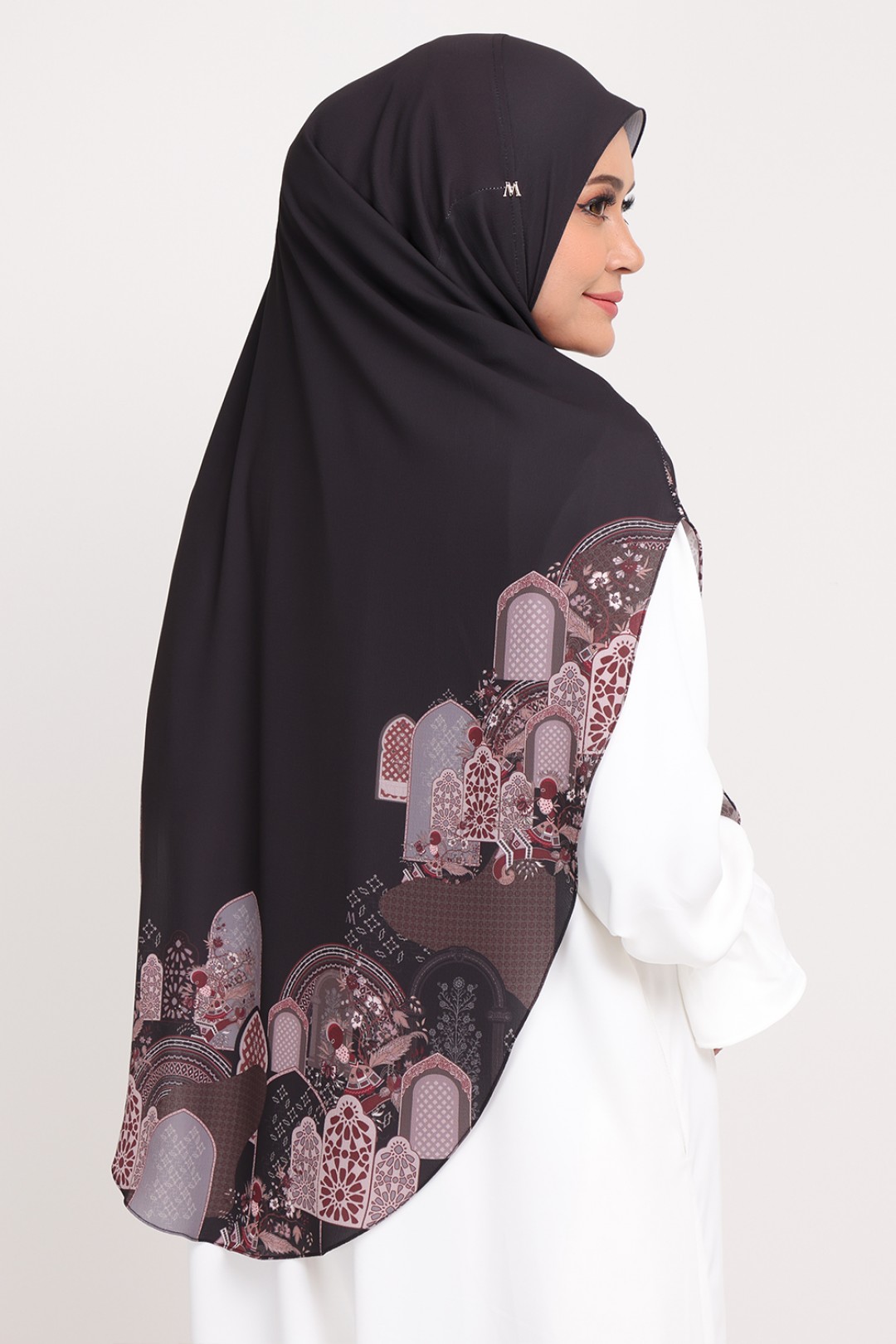 Umma Printed Raudhah Eerie Black