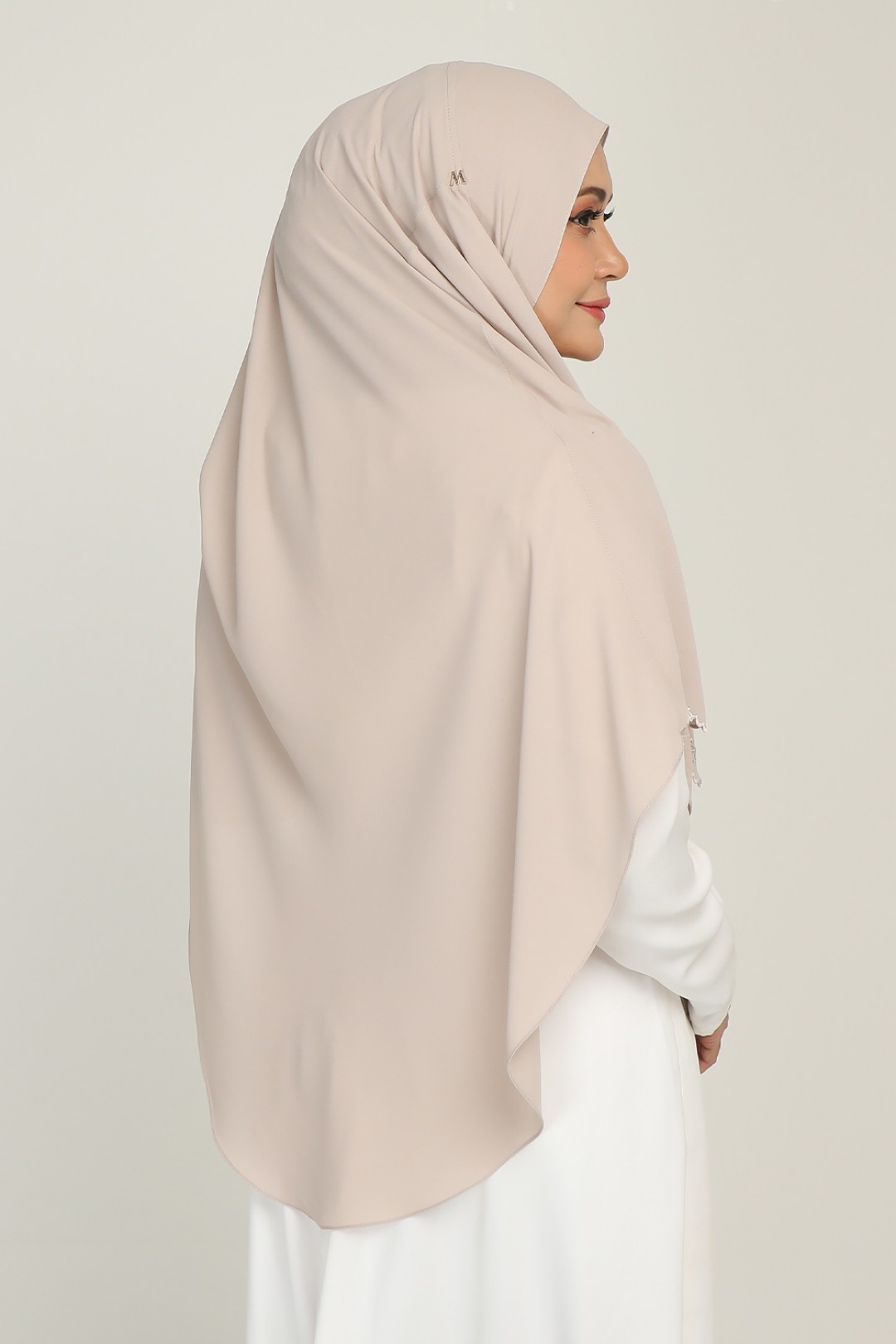 Umma Shawl Sulam Beige Cream