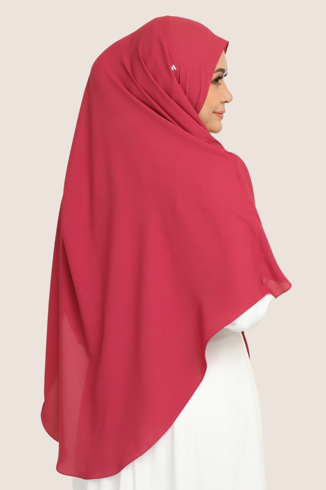 Umma Shawl Merangsri  Berry Red