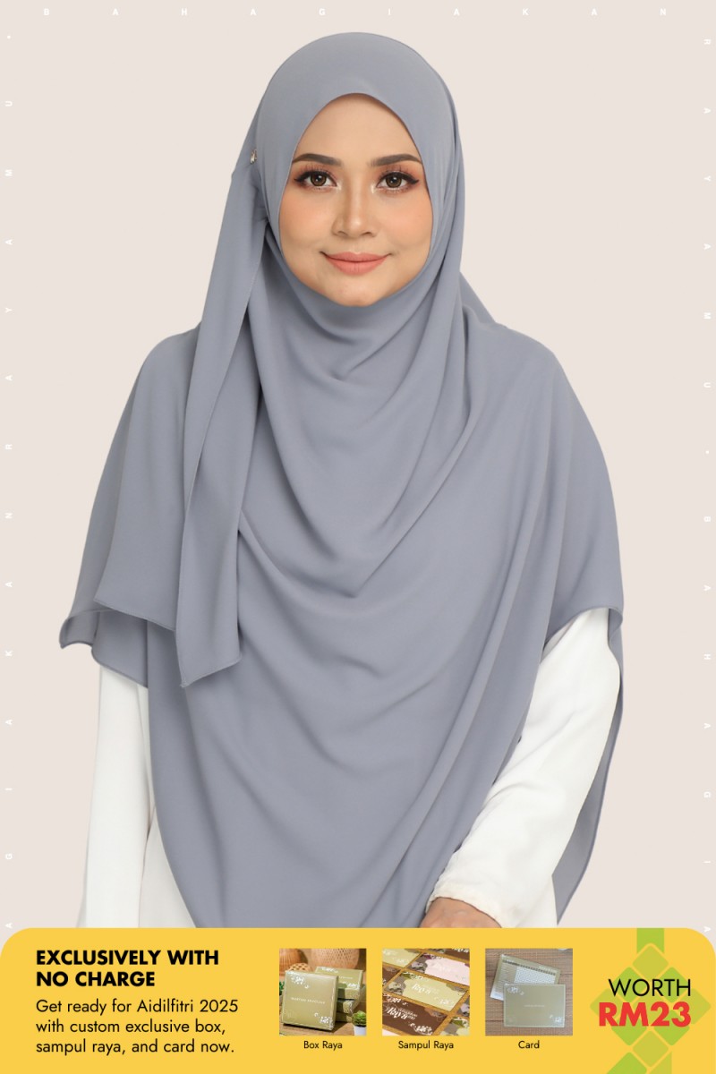 Umma Shawl Merangsri  Bice Grey