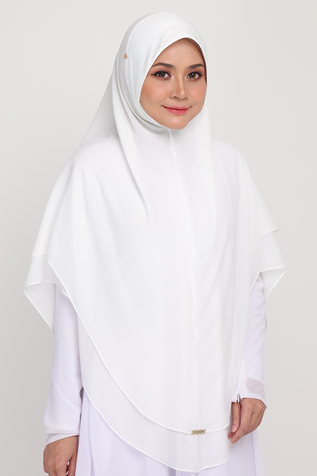 As-Is Khimar 2-Layer Scuba Bijela White