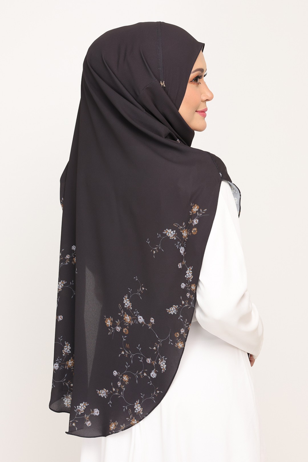 Umma Printed Arwa Black Coal