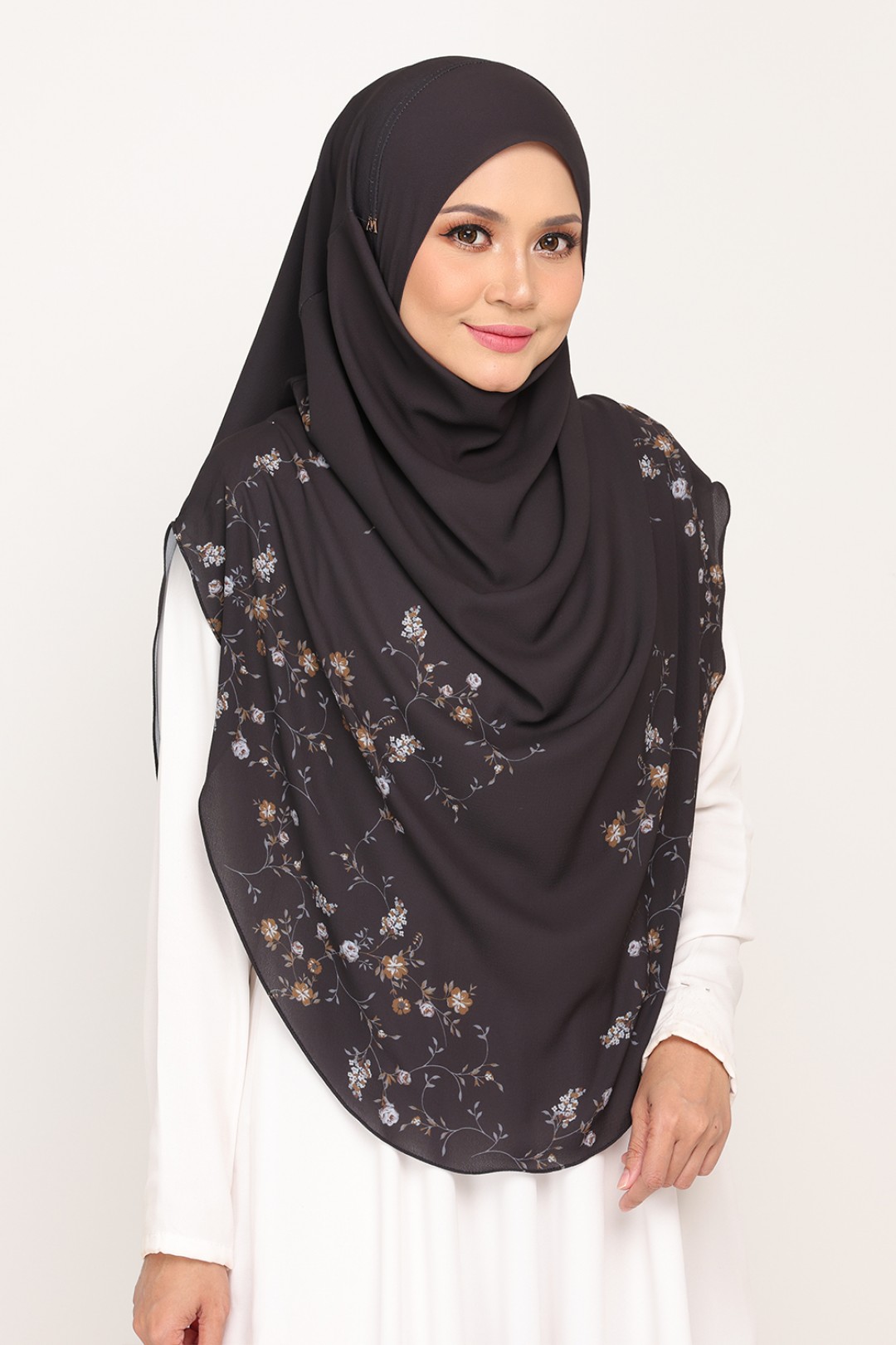 Umma Printed Arwa Black Coal