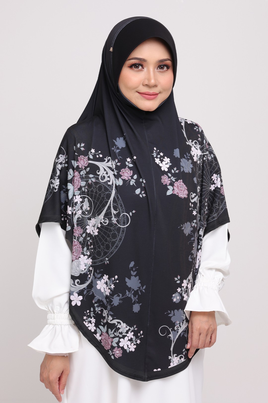 Sarung Printed Saadiyyah Black Hajar