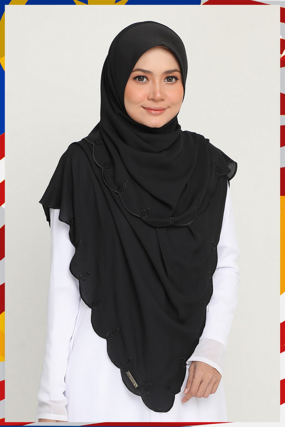 Instant Bawal Sulam Black Humble