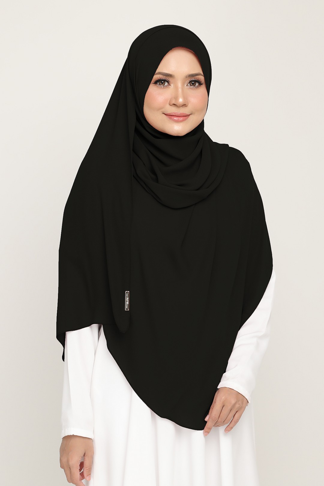 Long Shawl Black Smoke