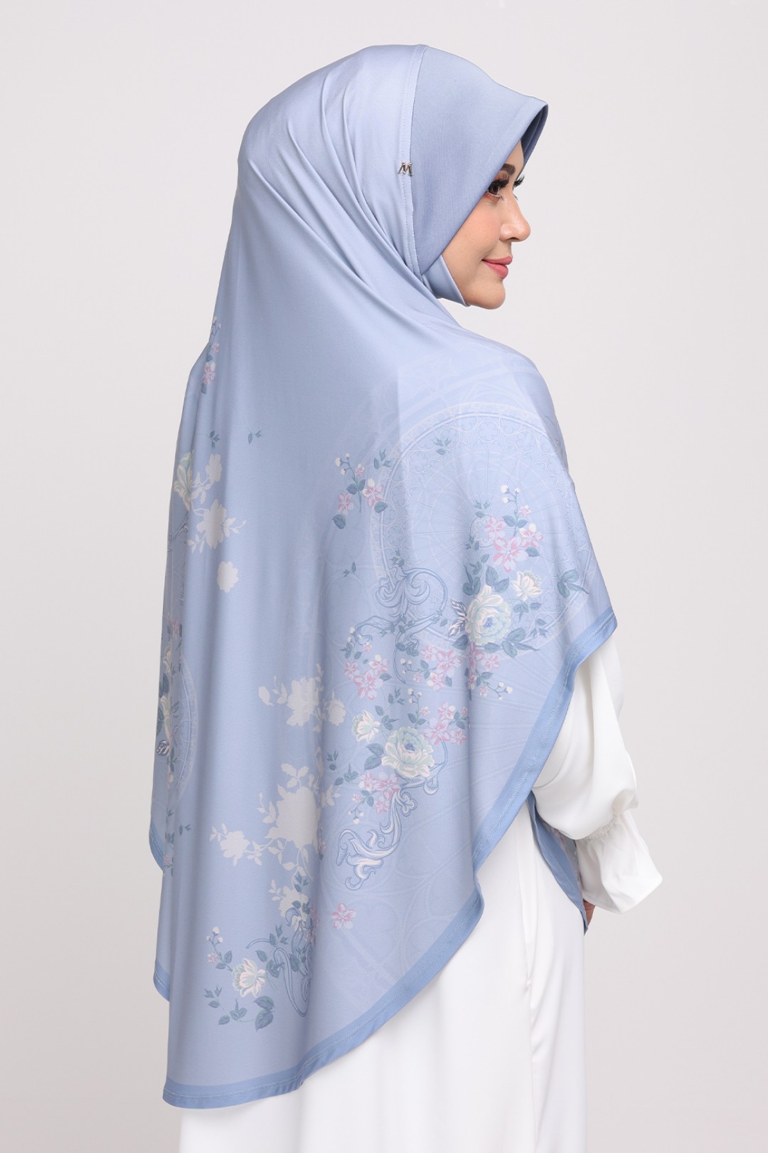 Sarung Printed Saadiyyah Blue Gum