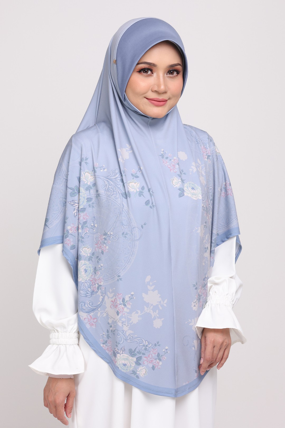 Sarung Printed Saadiyyah Blue Gum