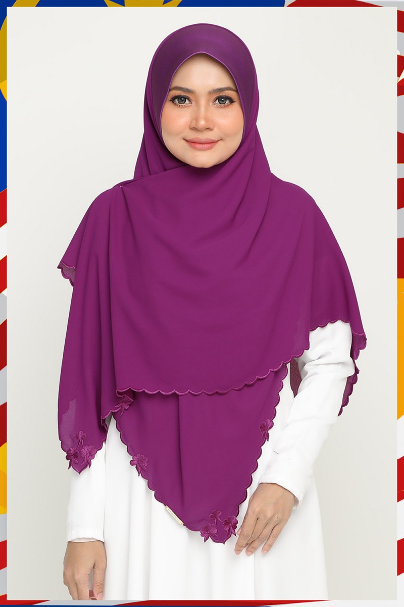 Instant Bawal Sulam Bold Plum