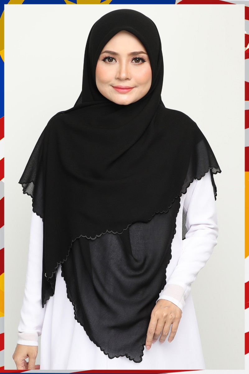 Bawal Sulam Card Black